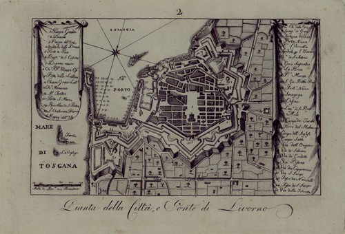 Pianta della Città e Porto di Livorno