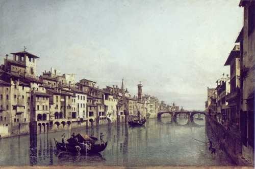 L'Arno al ponte a Santa Trinita