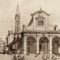 Veduta della Chiesa, e Piazza di S. Pier Maggiore