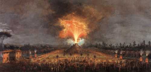 Festa alle Cascine dell'Isola in onore di Ferdinando III (Il vulcano di notte)
