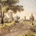 Veduta generale di Firenze fatta lungo l'Arno fuori porta la Croce
