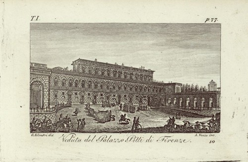 Veduta del Palazzo Pitti di Firenze