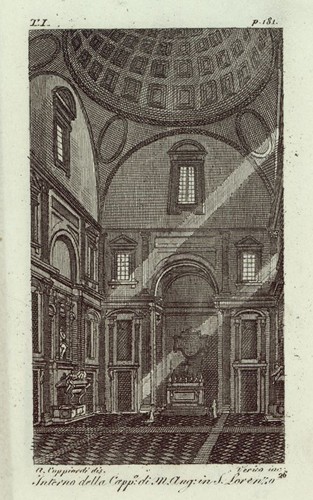 Interno della Cappella di Michel Angelo in S. Lorenzo