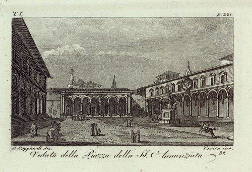 Veduta della Piazza della SS. Annunziata