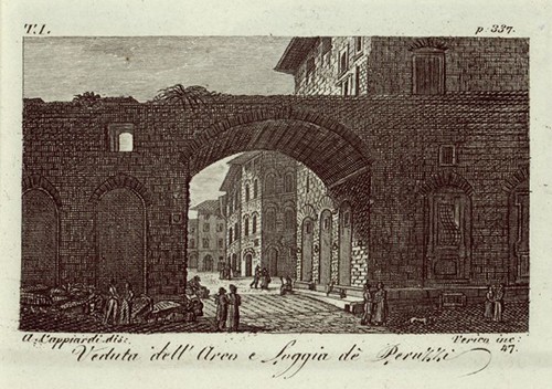 Veduta dell'Arco e Loggia de' Peruzzi