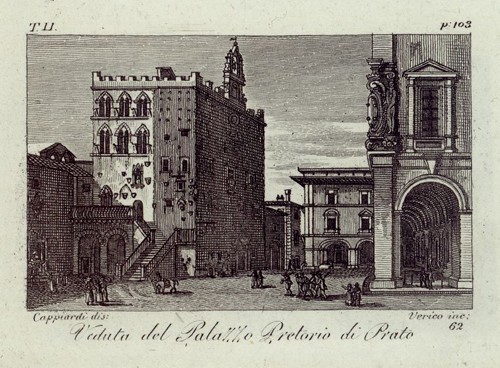 Veduta del Palazzo Pretorio di Prato