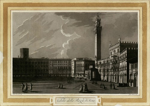 Veduta della Piazza di Siena