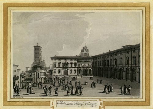 Veduta della Piazza d'Arezzo