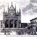 Facciata del Duomo di Siena e Palazzo Reale