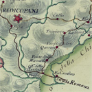 Strada da Roma a Firenze in una carta settecentesca di Antonio Giachi