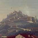 Veduta di Fiesole in un acquerello del XVIII secolo