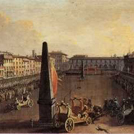 Palio dei Cocchi in piazza S. Maria Novella a Firenze in un dipinto di Antonio Cioci
